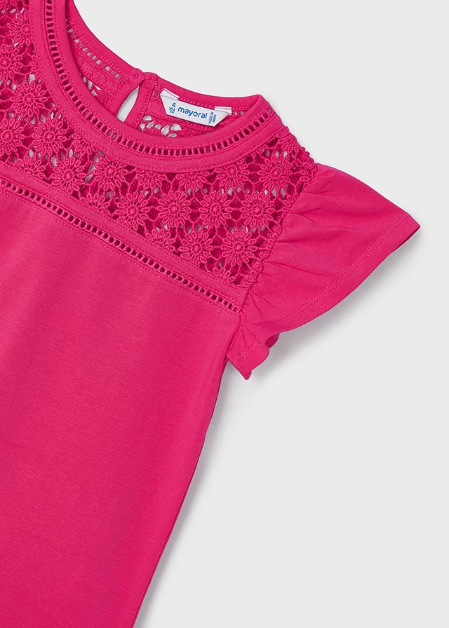 Girl guipure top Better Cotton