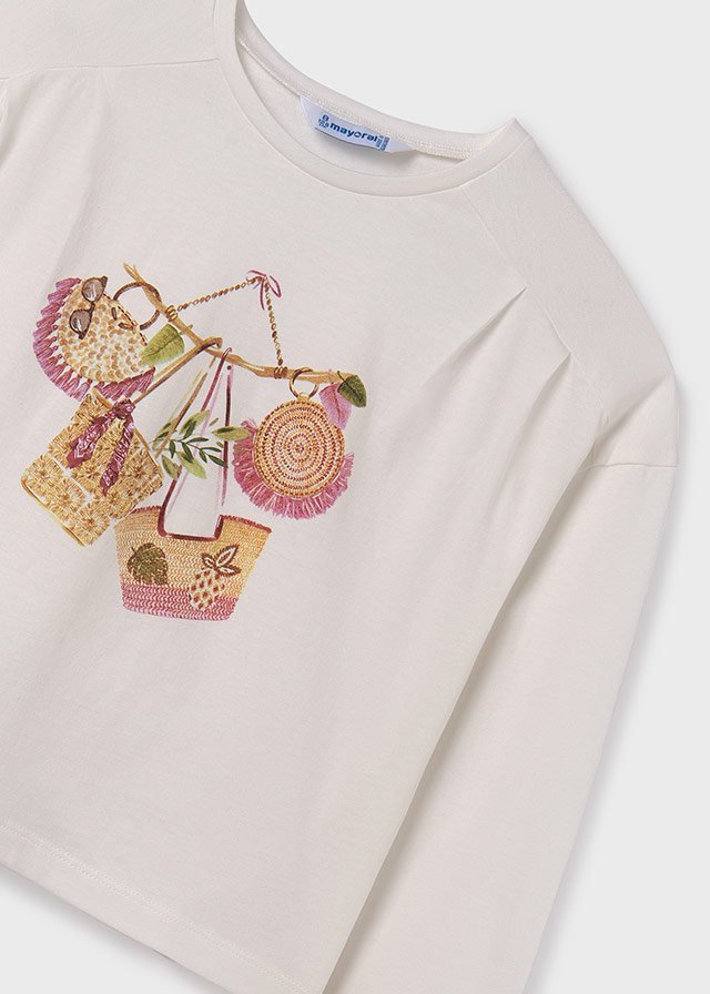 Girl print cotton T-shirt Better Cotton