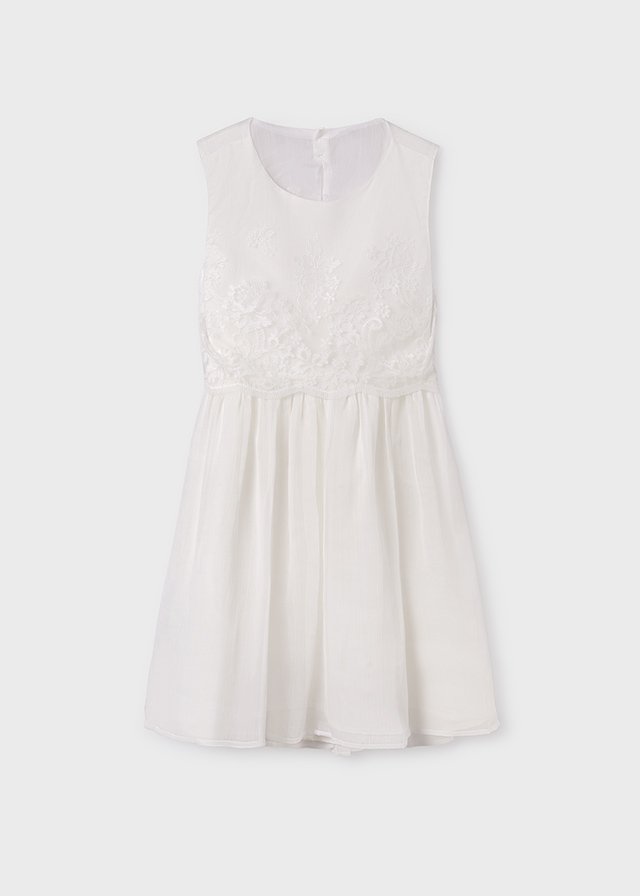 Girl Combined Embroidered Dress