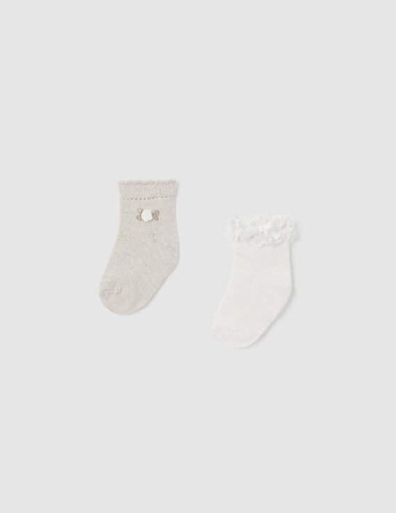 2 pack organic cotton socks baby