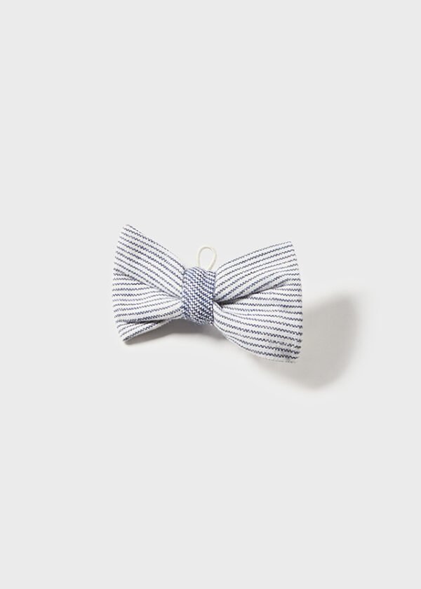 Baby cotton shirt with detachable bow tie