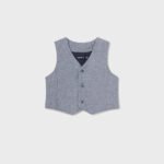 Baby Formal Linen Waistcoat