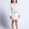 Girl embroidered twill jacket