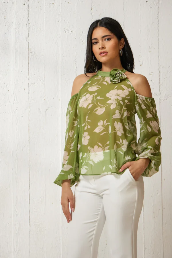 Shoulder out blouse