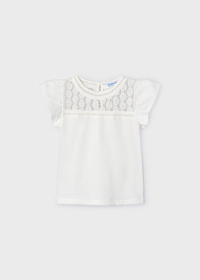 Girl guipure top Better Cotton