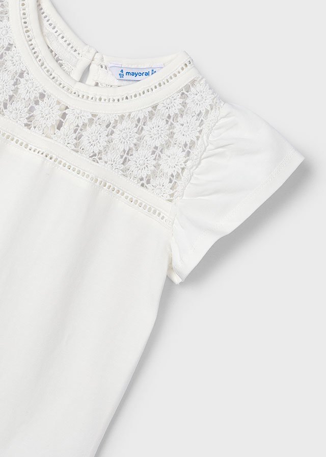 Girl guipure top Better Cotton