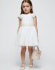 Girl Dress with Linen Bow
