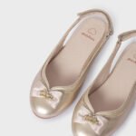 Girl Bow Ballet Flats Sustainable Leather