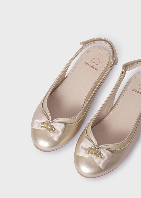 Girl Bow Ballet Flats Sustainable Leather