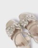 Girl Metallic Flower Sandals Leather