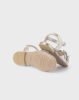 Girl Metallic Flower Sandals Leather