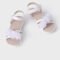 Girl Patent Flower Sandals Sustainable Leather