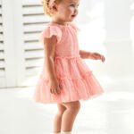 Baby Plumeti Dress with Tulle Headband