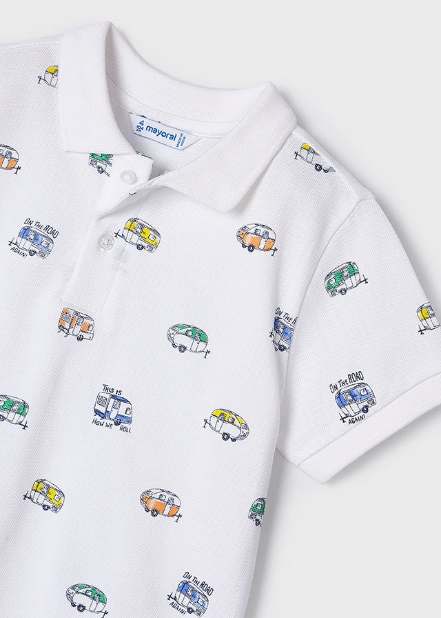 Boy Print Polo Shirt Better Cotton