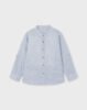 Boy Long Sleeved Mao Linen Shirt