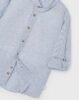 Boy Long Sleeved Mao Linen Shirt