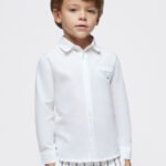 Boy Long Sleeved Linen Shirt