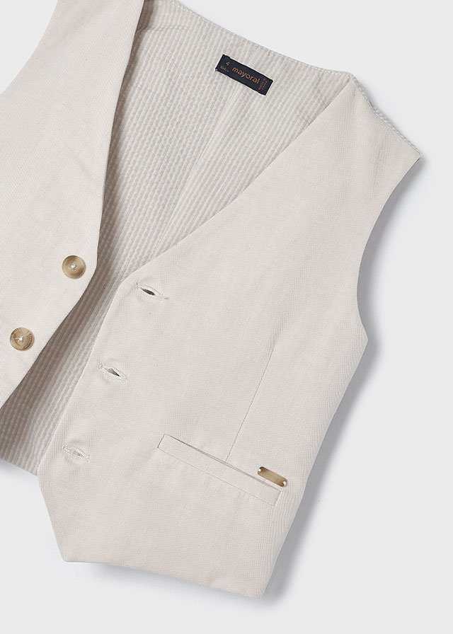 Linen dressy vest boy