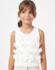 Girl Embossed Flower Vest Top Better Cotton