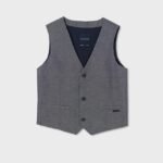 Boy Formal Linen Waistcoat