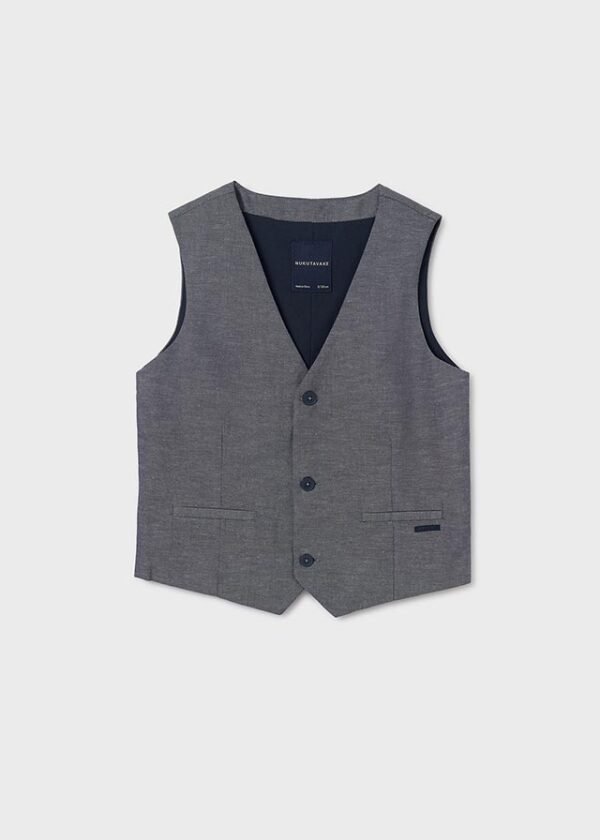 Boy Formal Linen Waistcoat