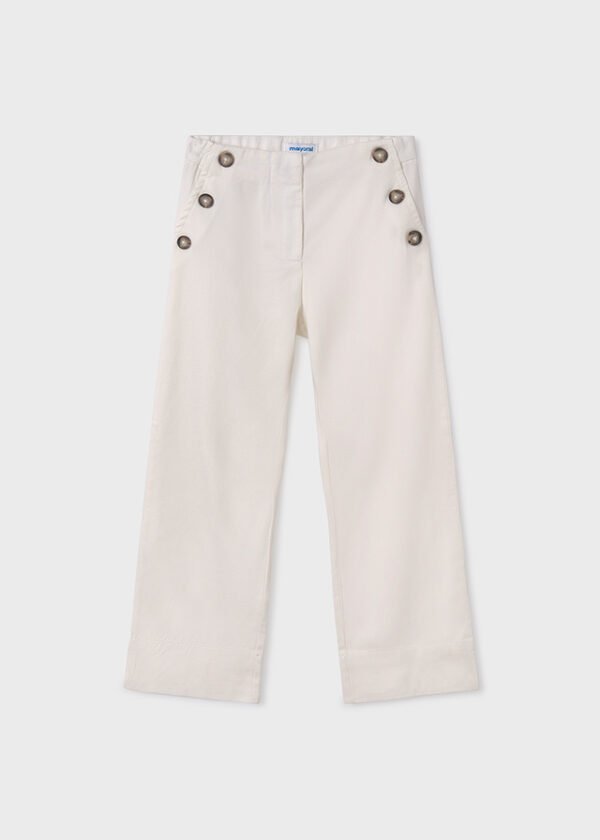 Girl Culotte Trousers with Buttons