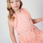 Girl Tulle Ruffle Dress