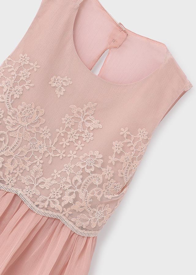 Girl Combined Embroidered Dress