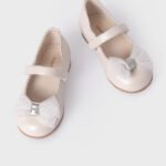 Baby Mary Janes with Bow Sustainable Leather