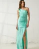 One shoulder evening dress