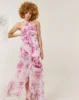 Dress flower print cut out