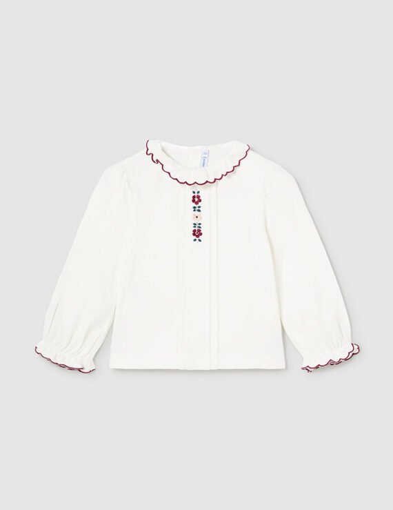 Baby Embroidered Floral Blouse