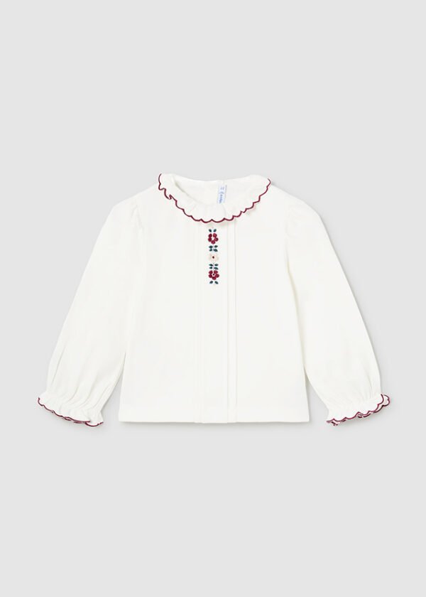 Baby Embroidered Floral Blouse