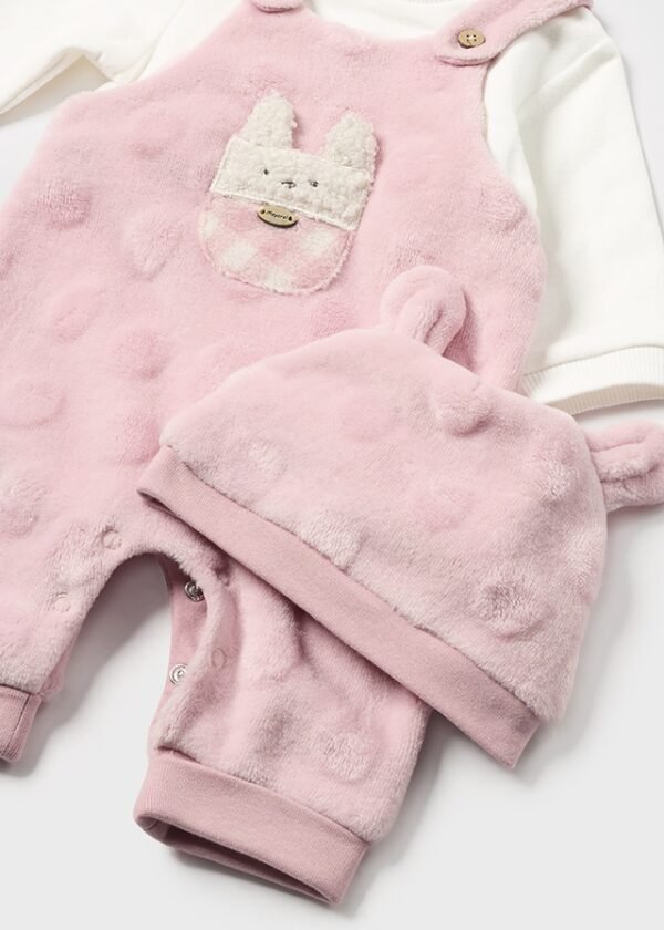 Newborn Girl Romper and Hat with Ears