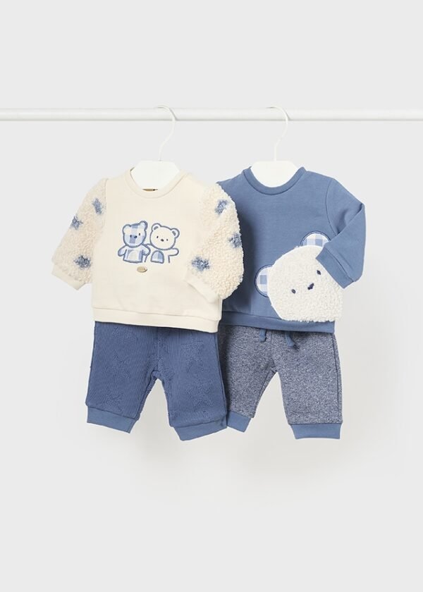 Newborn Boy 4 Piece Teddy Set