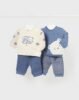 Newborn Boy 4 Piece Teddy Set