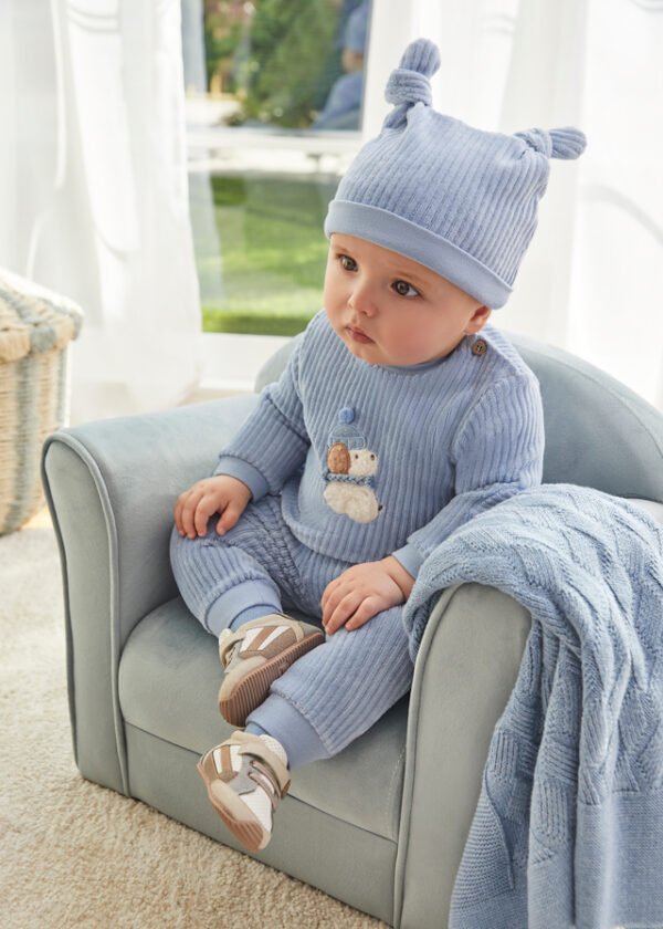 Newborn Boy 3 Piece Corduroy Set