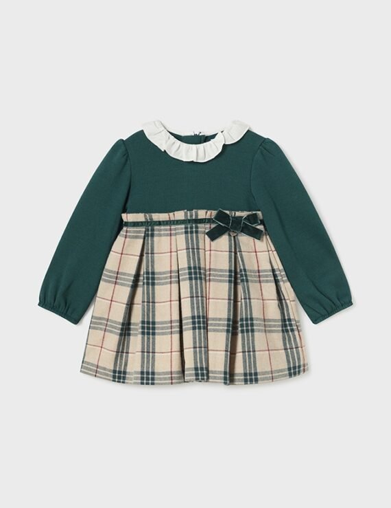 Baby Checked Combined Dress