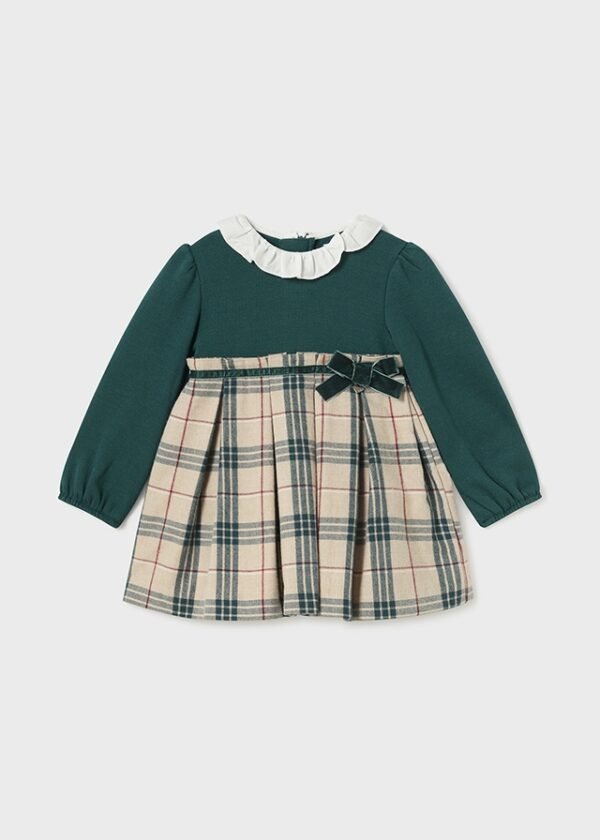 Baby Checked Combined Dress