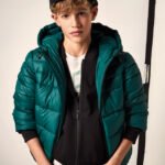 Boy Puffer Coat with Reflective Details