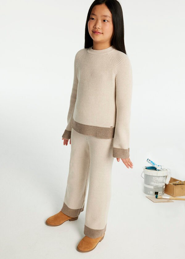 Girl Jumper and Trousers Tricot Set