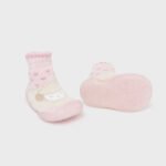 Newborn girl Non-Slip Bear Socks