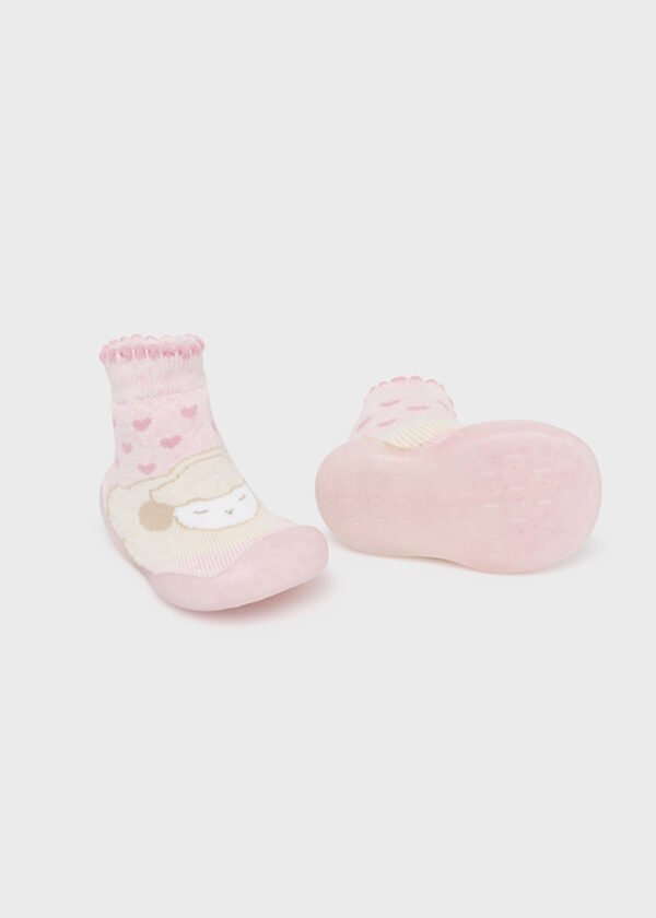 Newborn girl Non-Slip Bear Socks