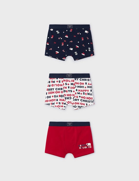 ECOFRIENDS set of 3 boxer trunks boy mayoral