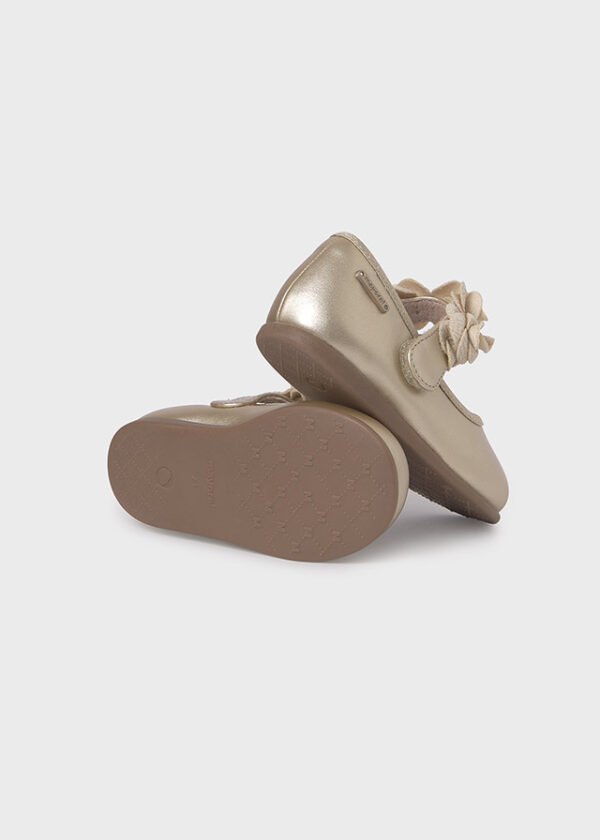 Ballet flats with sustainable leather lining and insole baby