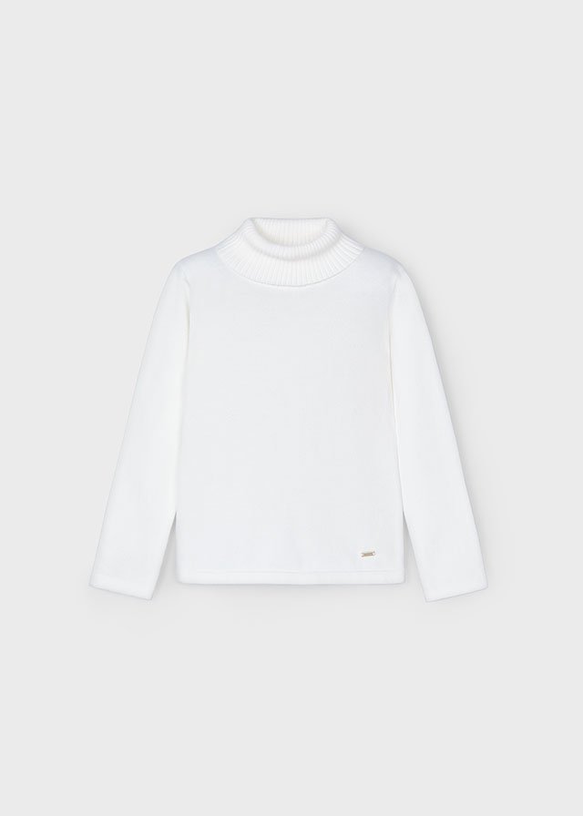 14-00313-065-L-4 ECOFRIENDS basic woven turtleneck for girl