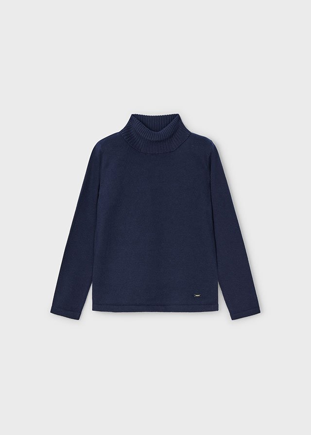 14-00313-067-L-4 ECOFRIENDS basic woven turtleneck for girl