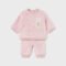 Newborn Girl Fur Jumper and Trousers Set