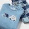 Newborn Boy Checked Trousers and Jumper Set