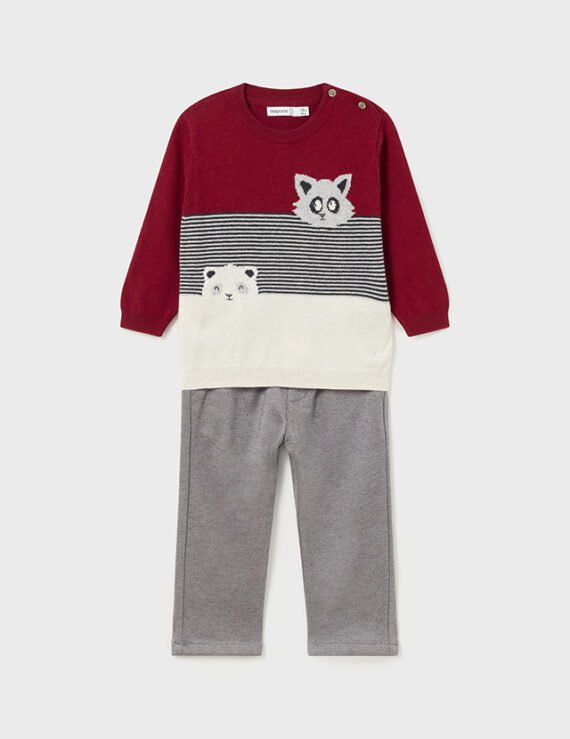 Baby Animal Jumper and Trousers Set